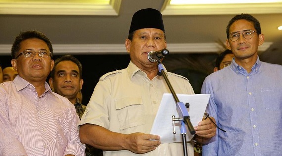 Lengang...Kemenangan Jokowi-Ma'ruf di MK Tanpa  Kata-kata Selamat dari Prabowo Subianto- Sandiaga Uno