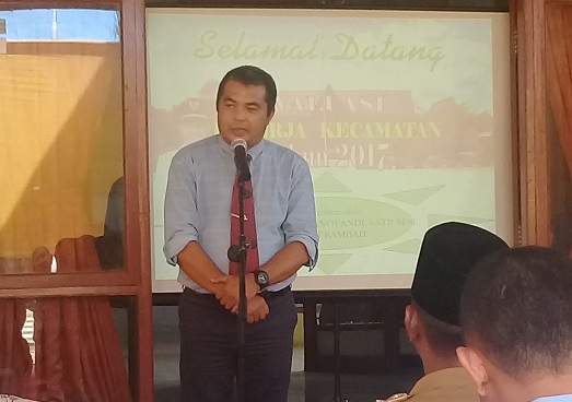 Tim Penilai Kinerja Kecamatan Prov Riau Kunjungi Pilot Project Pelayanan Terpadu di Kecamatan Rambah