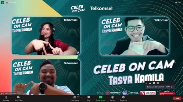 Telkomsel Hadirkan Digital Entertainment di Acara Celeb on Cam Bersama  Tasya Kamila dan Tenggo Wicaksono