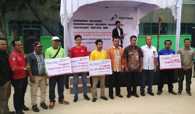 Bersama PKPU HI Riau, Pertamina TBBM Sei Siak Resmikan 5 Program Pemberdayaan Ekonomi di Tanjung Rhu
