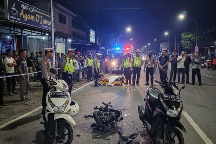 Tabrakan di Jalan Hangtuah, Pelajar di Pekanbaru Meninggal Dunia