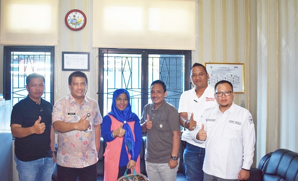 KPU Inhu Kunjungi Kantor Kominfo Terkait Sosialisasi Tahapan Pemilu 2024
