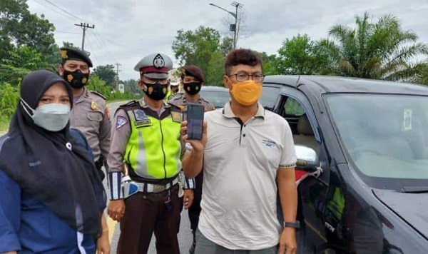 Perbatasan Riau-Sumut Kembali Dilakukan Penyekatan Kendaraan Bermotor