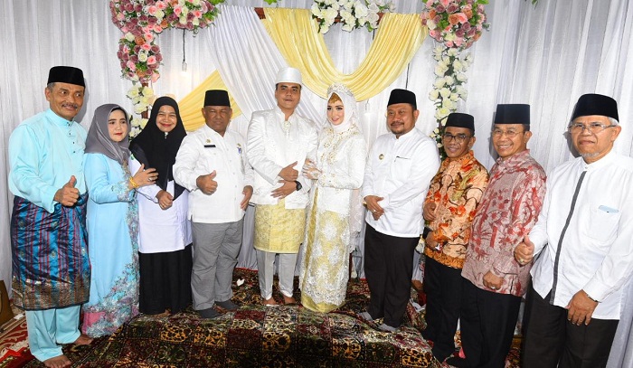 Jadi Saksi Pernikahan, Bupati Catur Sugeng Sampaikan Nasehat Pernikahan