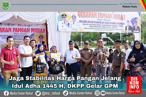 Jaga stabilitas Harga Pangan Jelang Idul Adha 1445 H, DKPP Rokan Hulu gelar GPM