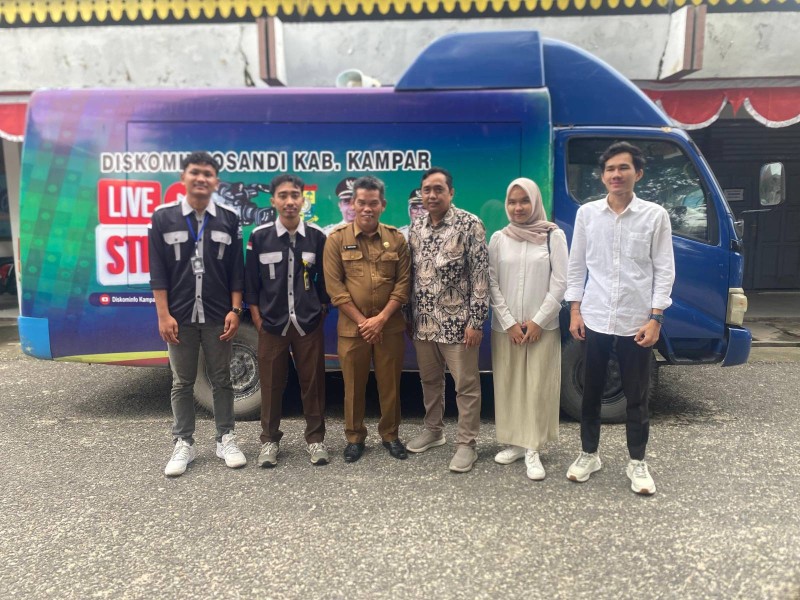 Diterima Sekretaris, Dosen Pembimbing UIN Suska Riau Kunjungi Mahasiswa Magang di Diskominfo Kampar