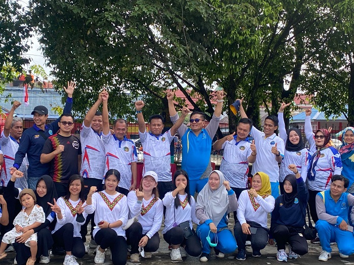 Tingkatkan Jasmani Yang Sehat Dan Bugar, Lapas Kelas IIB Teluk Kuantan  Lakukan Senam Bersama BNNK Kuansing