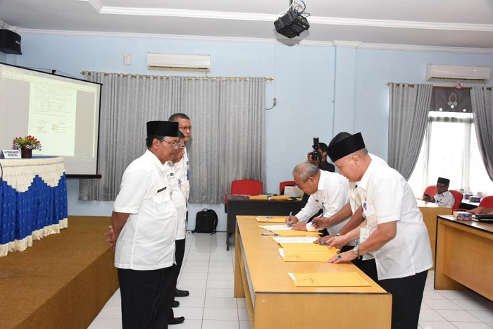 Capai Level 3 SPIP, OPD di Bengkalis Tandatangani Komitmen