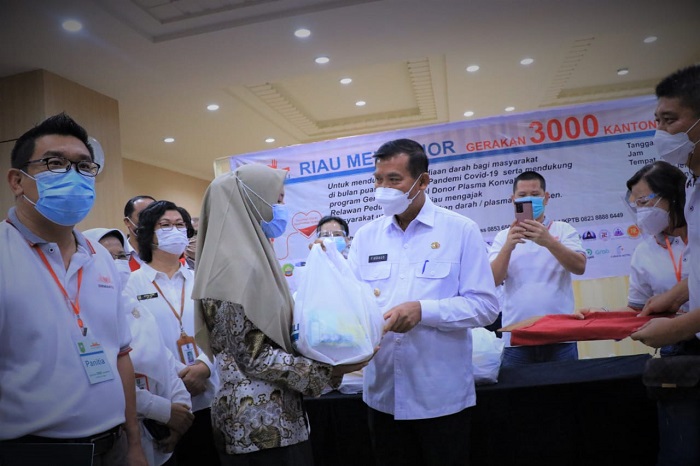 Wali Kota Dampingi Wamenkes Tinjau Donor Darah Konvalesen