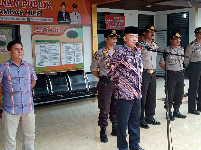 Logistik Pemilu 2019 di Kecamatan Rambah Hilir-Rohul Didistribusikan