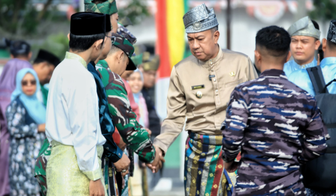 Pemkab Kepulauan Meranti Gelar Apel Peringatan Hari Jadi Ke-68 Provinsi Riau
