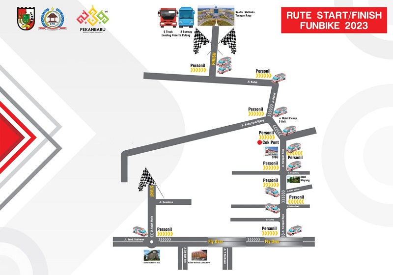 REKOR! Peserta Fun Bike LPM Bersempena Hari Jadi Pekanbaru Ke-239 Mendekati 4.500 Peserta