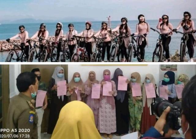 Bikin Wali Kota Marah, 10 Perempuan Berbaju Ketat Gowes Keliling Aceh Sudah Diamankan Satpol PP