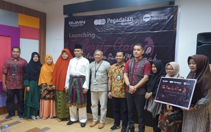 Diresmikan Wawako Pekanbaru, Pegadaian Syariah dan HI Riau Gelar Pelatihan Salon Muslimah 