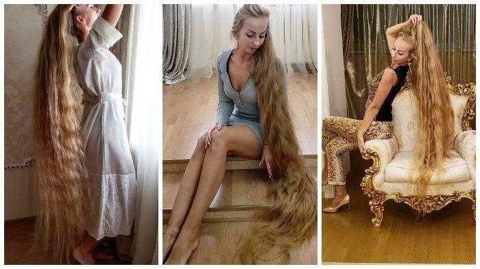 JANGAN KAGET... Bak Rapunzel, Wanita Cantik Ini Tak Memotong Rambutnya selama 28 Tahun, Ternyata Ini Alasannya