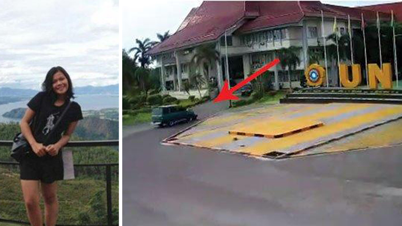 MENGERIKAN...Ditabrak Lalu Diseret Mobil Kijang hingga 30 Meter, Mahasiswi Unsri Nidya Glorya Tewas Mengenaskan di Gerbang Kampus