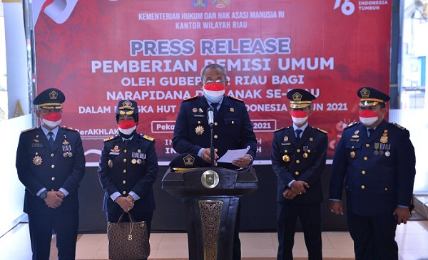 6.930 Napi di Riau Dapat Remisi, 167 Orang Langsung Bebas