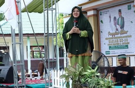 Bupati Siak Hadiri Pelantikan Pengurus Ranting Muslimat Nahdlatul Ulama Kecamatan Bungaraya 2025–2029