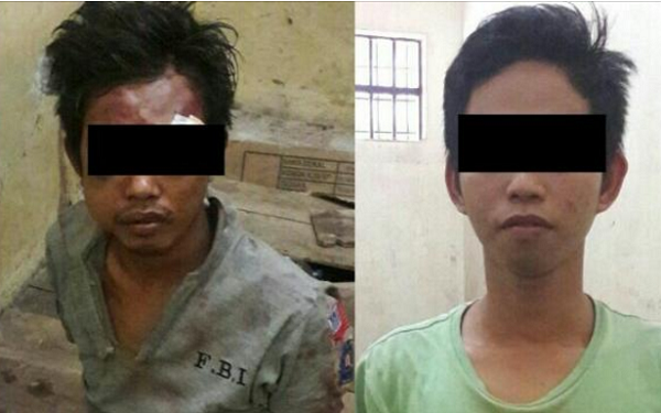 Nekat Bongkar Rumah Warga, 2 Pelaku Babak Beluk Dihajar Massa di Sei Pinang-Kampar