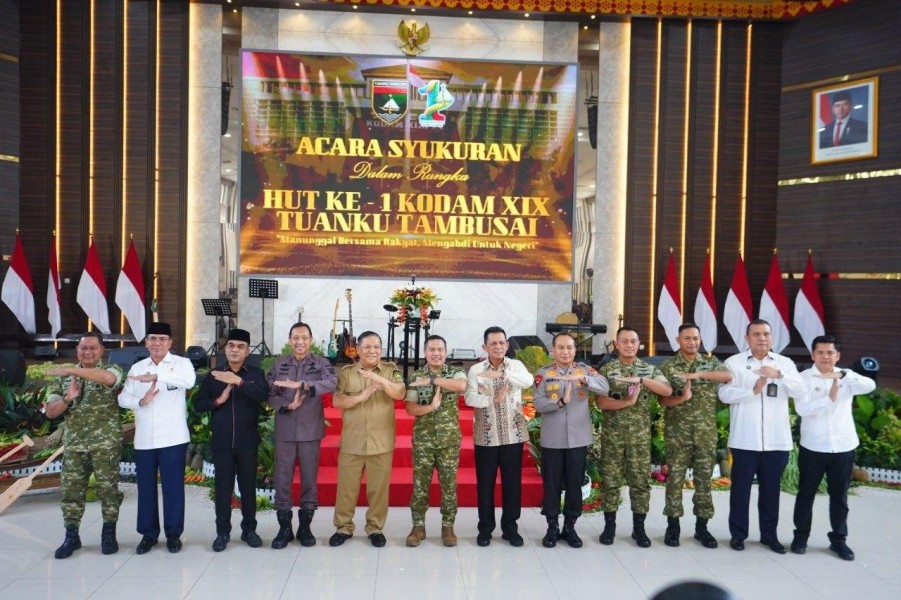 Kodam XIX/Tuanku Tambusai Perkuat Dukungan Pembangunan dan Penanganan Karhutla di Riau