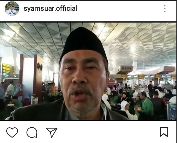 Berangkat ke Tanah Suci, Syamsuar Ucapkan Selamat Menyambut Bulan Suci Ramadhan