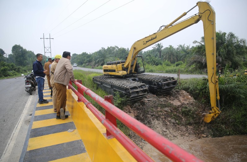 Berkat Koordinasi Semua Pihak Akhirnya Sungai Mengkapan di Normalisasi