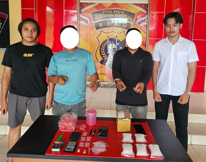 Setengah Kilo  Sabu  Diamankan Tim Mata Elang Polres Kuansing di Kuantan Tengah