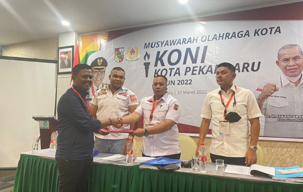  Muhammad Yasir terpilih sebagai Ketua KONI Pekanbaru periode 2022-2026