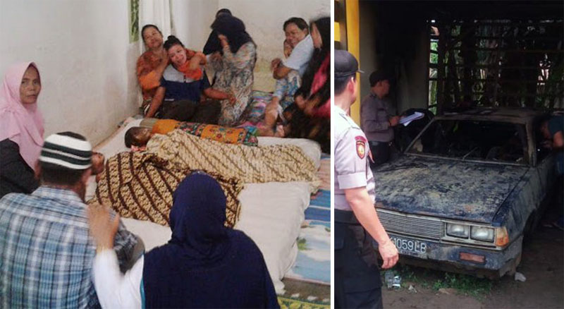 MENGERIKAN...Asik Main Masak-masakan, Dua Bocah Kakak Beradik Tewas Terbakar dalam Mobil Rusak Milik Tetangga