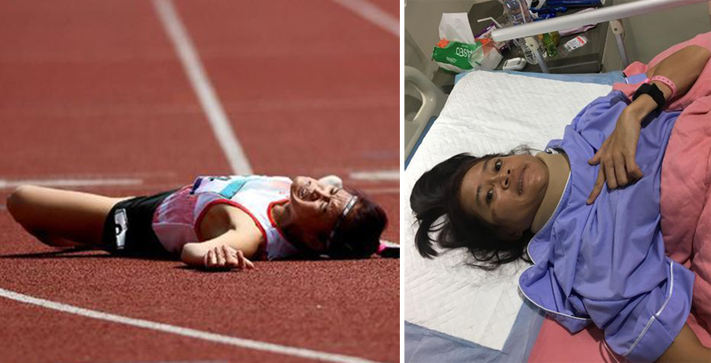 TRAGIS...Terjatuh Jelang Finish, Pelari Para Atletik Indonesia Alami Patah Leher