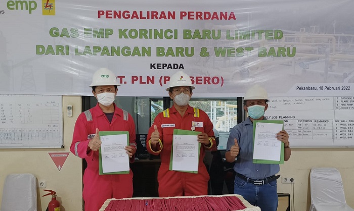 EMP Korinci Baru Ltd Alirkan Gas 2,5 BBTUD kepada  PLN Riau