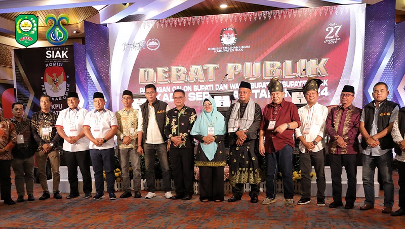 Pjs. Bupati Siak Ikut Saksikan Sengitnya Adu Gagasan pada Debat Calon Bupati-Wabup