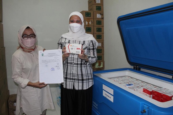 Pemkab Inhu Terima  12.500 Vial Vaksin Coronavac dari Kementerian Kesehatan