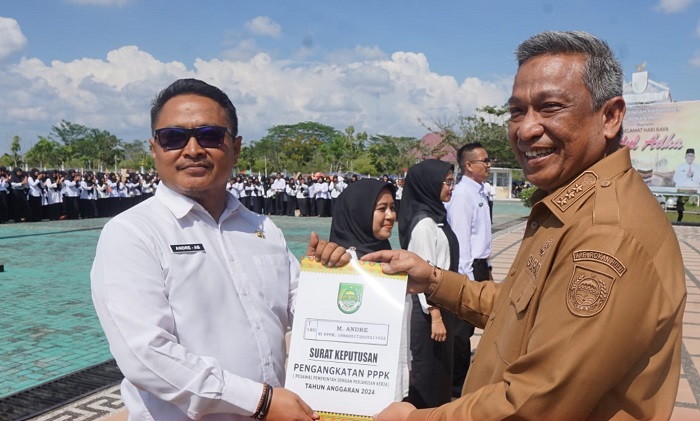 1.461 PPPK Tahap I Formasi Tahun 2024 Kabupaten Rohul Terima SK Pangangkatan