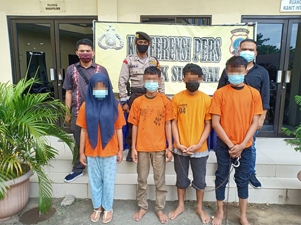 Temannya Tewas Hajar Warga, 4 Begal Remaja Ditangkap Polisi, 1 Orang Cewek Sebagai Umpan