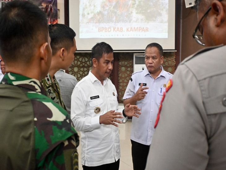 Penanggulangan Bencana Karhutla di Kampar, Bupati Kampar Apresiasi Petugas, Perusahaan dan Masyarakat