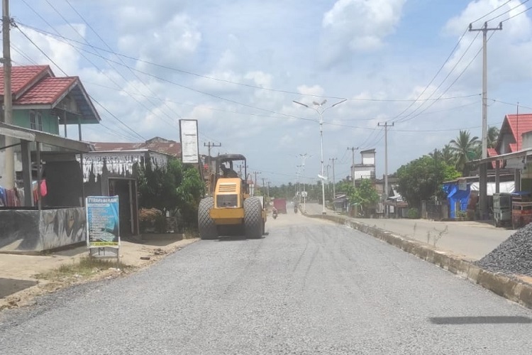 Hadapi Mudik Lebaran, UPT VI Dinas PUPR Gesa Perbaikan Tiga Ruas Jalan di Rohul