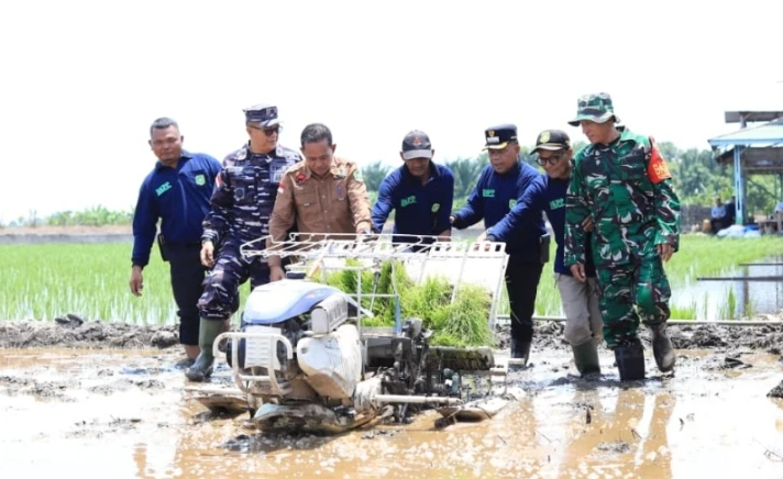 Meranti Siap Swasembada: Bupati Asmar Canangkan Tanam Padi Serentak dan Cetak Sawah Baru 2026