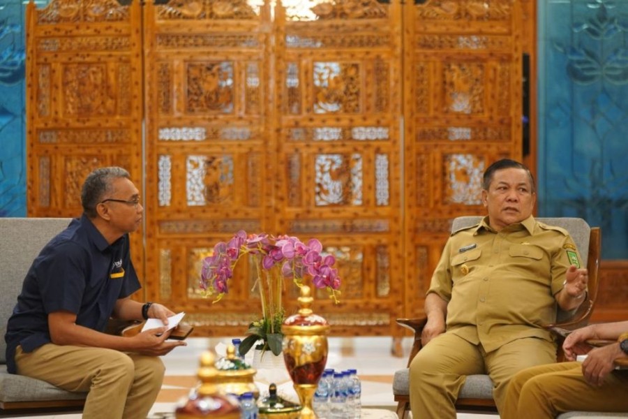 Plt Gubri SF Hariyanto Terima Audiensi Bulog, Stok Beras dan Minyak Goreng Riau Dipastikan Aman