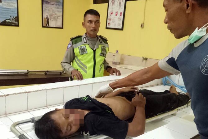 MALANG... Pulang Malam Mingguan, David Tewas Dilindas Truk Tronton