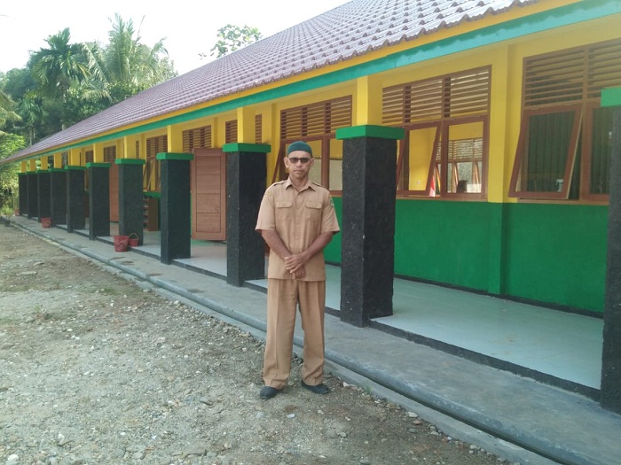 Akhirnya, Gedung SD Negeri 014 Rambah-Rohul Ditempati Siswa