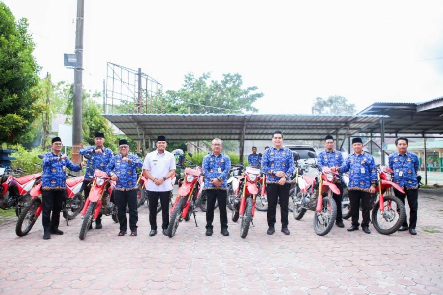 BPBD Kota Dumai Distribusi 20 Unit Kendaraan Roda Dua ke Kelurahan se-Kota Dumai