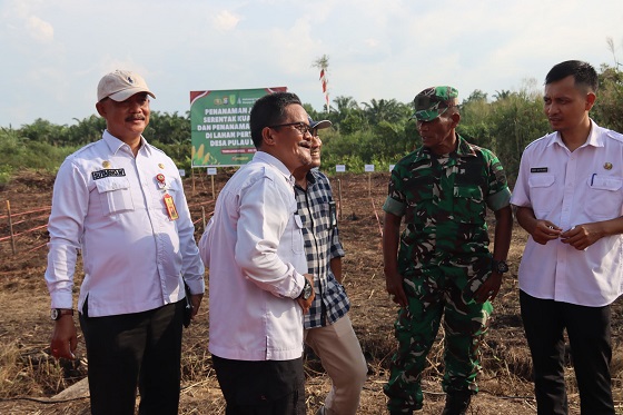 Dukung Ketahanan Pangan, Pemkab Inhil dan Polres Tanam Jagung Serentak