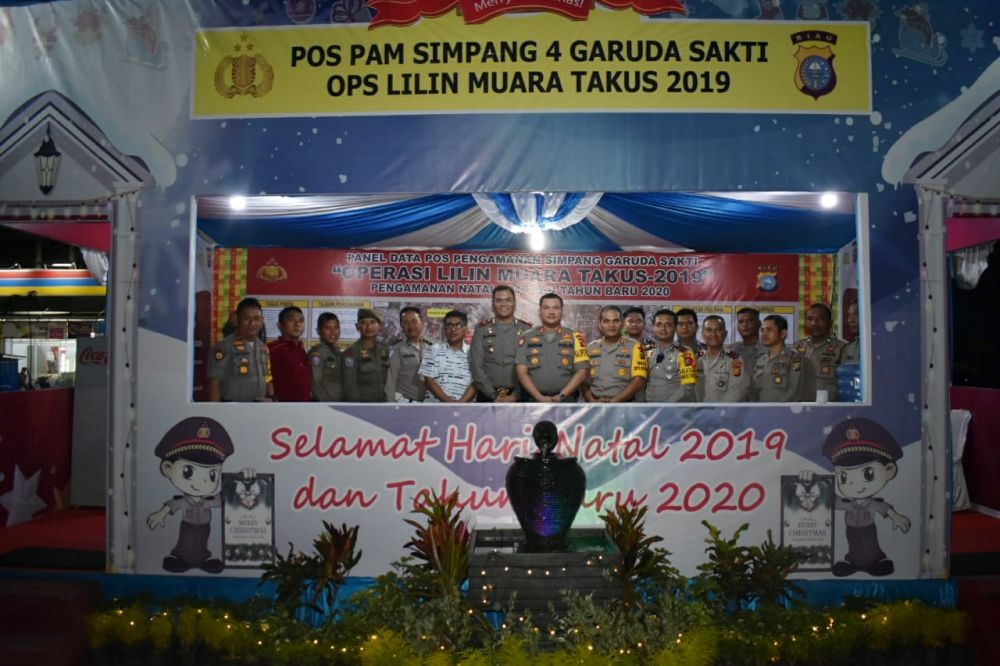 Polresta Pekanbaru Patroli Keliling Pos Pam