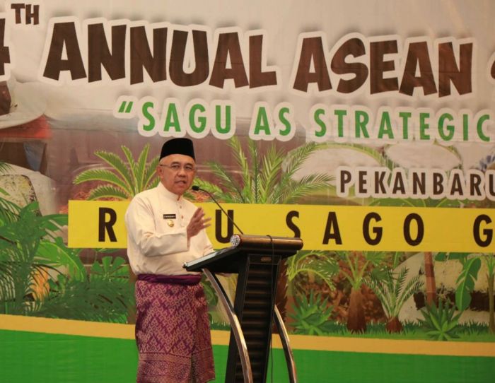 Gubri Buka Seminar Sagu Asean, Gubri Bilang Riau Tak Lagi Dikenal hanya karena Migas dan Kelapa Sawit