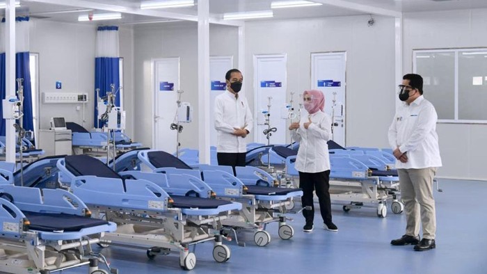 Jokowi Resmikan RS Modular Pertamina, Bisa Terima Pasien Bumil COVID-19