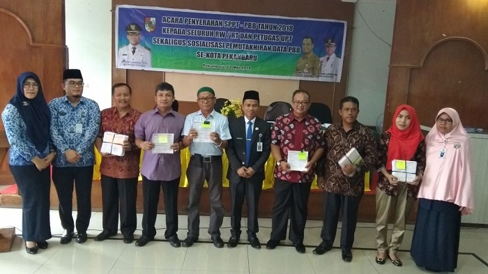 31.699 Lembar SPPT PBB Dibagikan Bapenda Pekanbaru di Kecamatan Marpoyan Damai