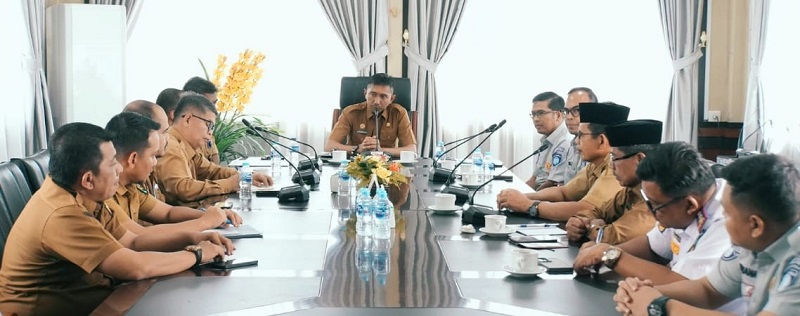 Temui Bupati Kuansing, Jasa Raharja Bahas Soal Kepatuhan Membayar Pajak Kendaraan dan  Dana Kecelakaan