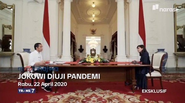 Ditanya Najwa  Sudah 900.000 Warga Mudik, Jokowi: Mereka Bukan Mudik, Tapi Pulang Kampung...