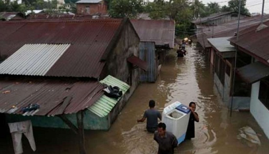 YA TUHAN...Sedang Meriah Laksanakan Tour de Siak, Warganya di Empat Kampung Terendam Banjir
